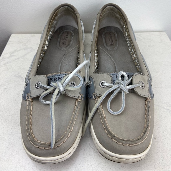 SPERRY Top Sider Women's Angelfish 2-Eye Caning Shoes Leather Loafers - Picture 10 of 12